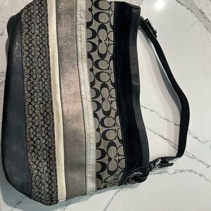 Coach Black and Cream Women's Bag